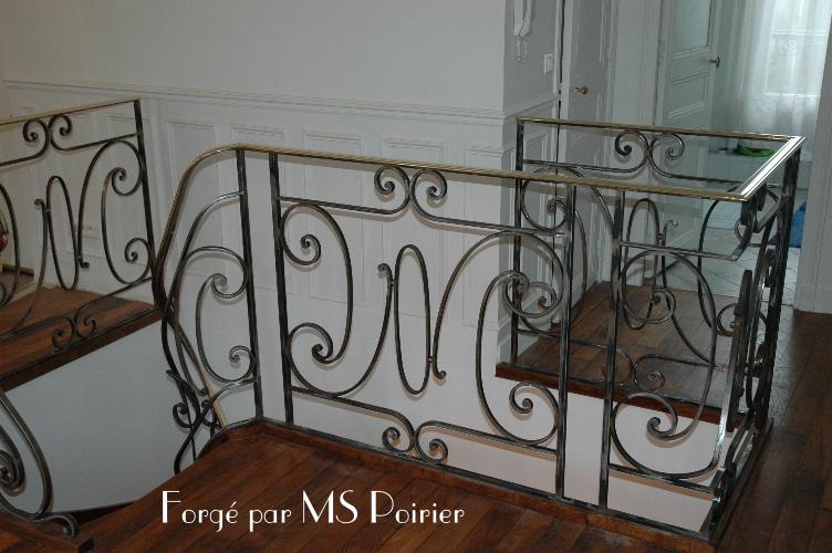 Garde-corps fer forgé Henri III